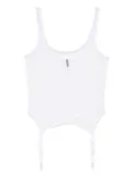 Maison Close Pure Tentation garter bodysuit - White