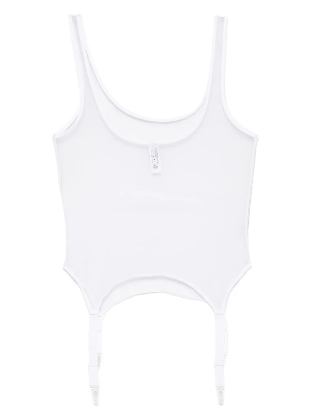 Maison Close Pure Tentation body met jarretelgordel Wit