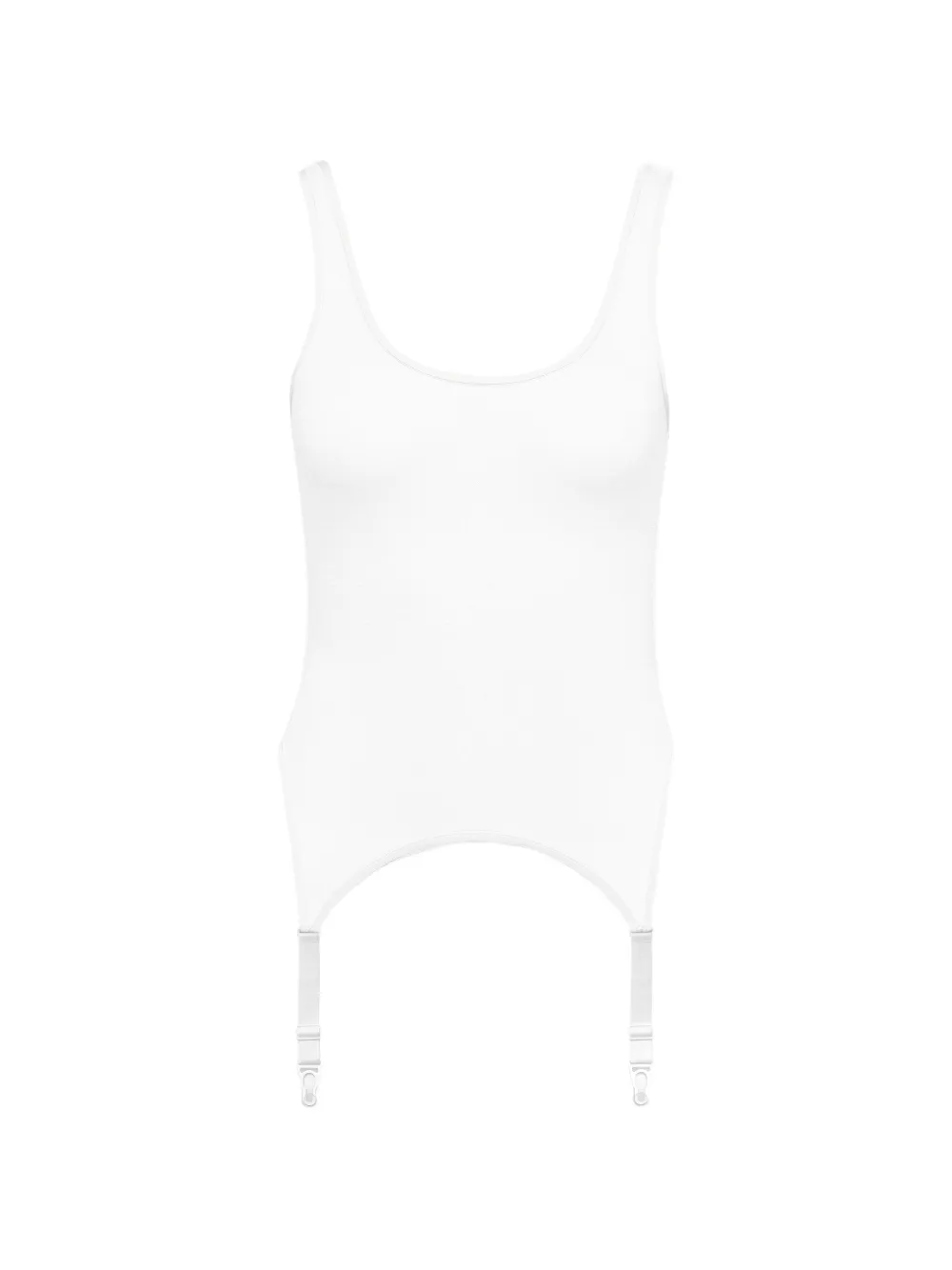 Maison Close Pure Tentation garter bodysuit - Weiß