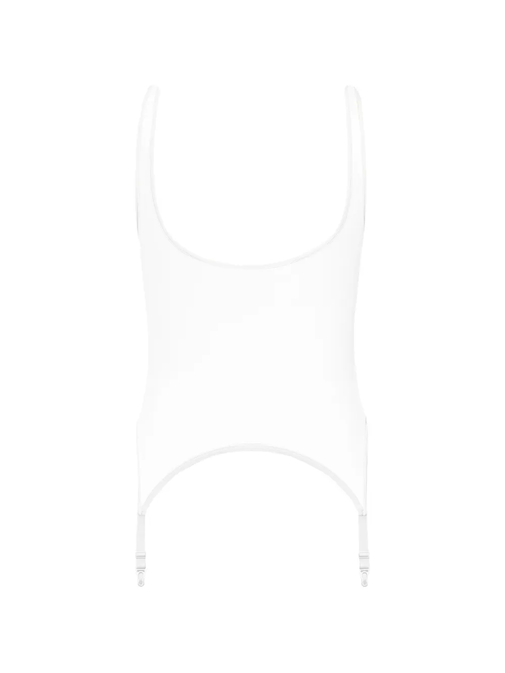  Maison Close Pure Tentation Garter Bodysuit - White 