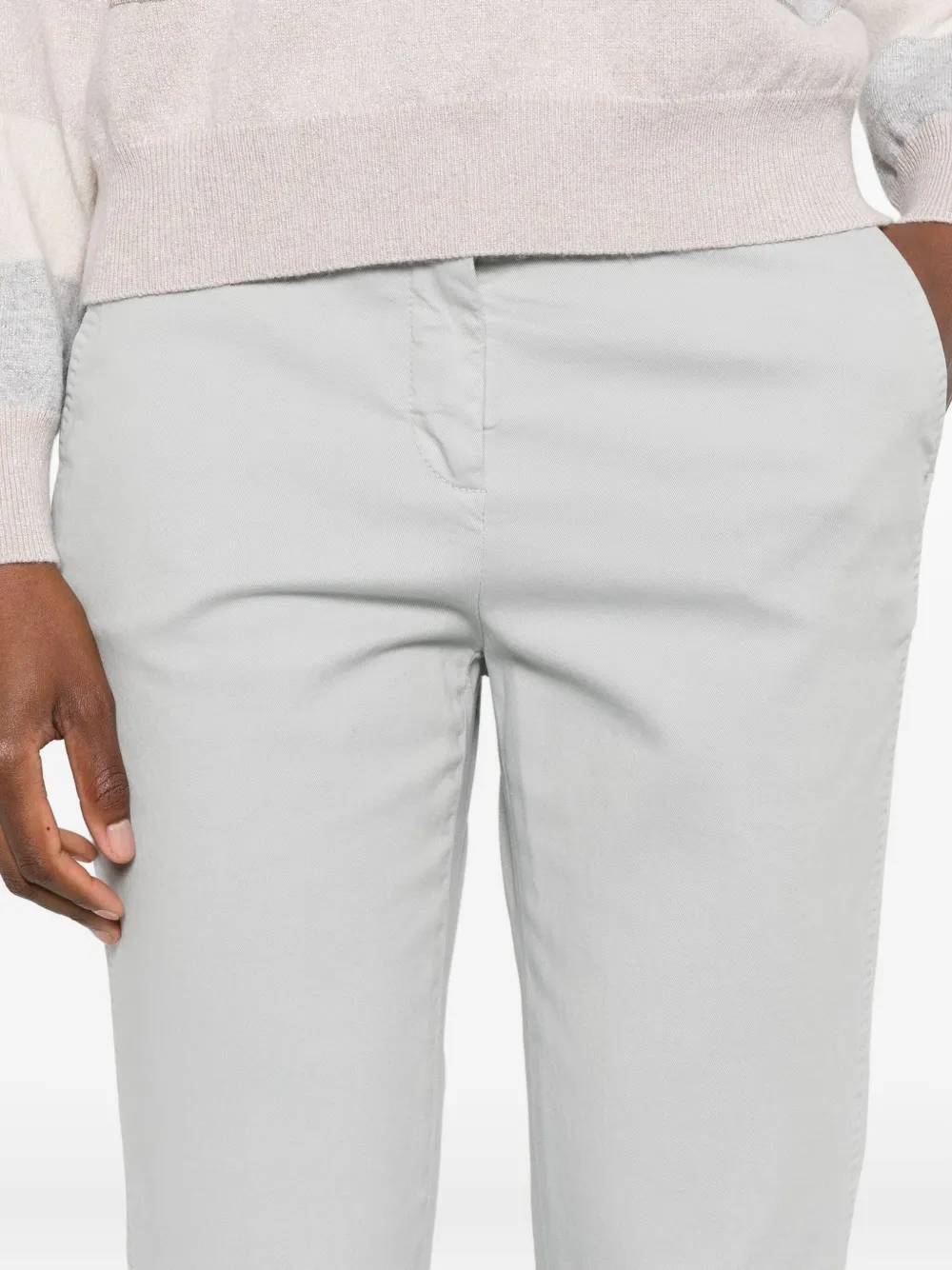 Peserico Cropped pantalon Grijs