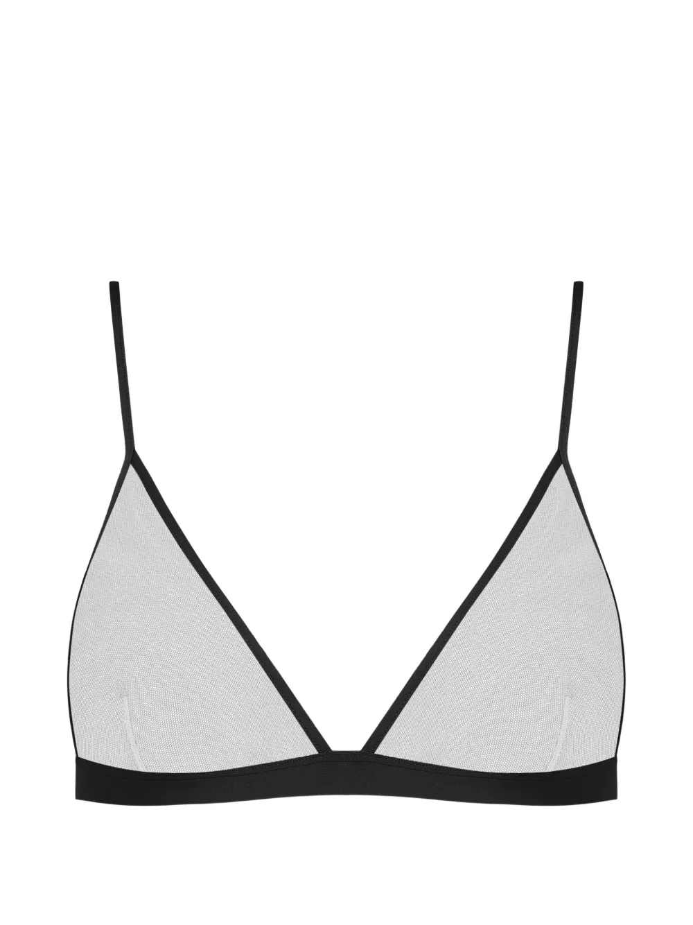 Maison Close Pure Tentation triangle mesh bra - Nero