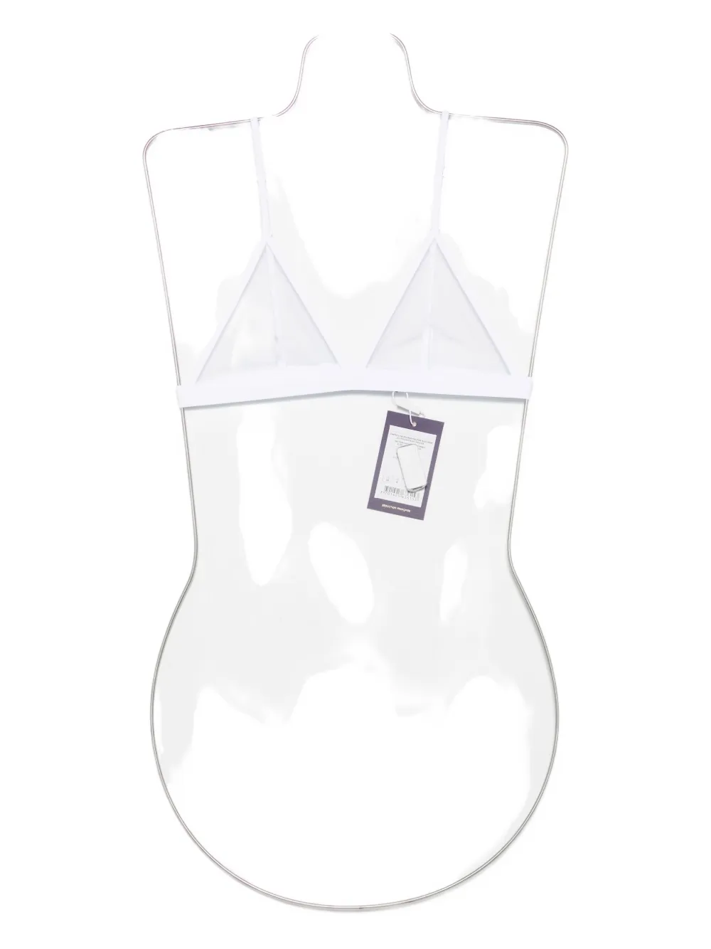 Maison Close Pure Tentation triangle mesh bra - Bianco