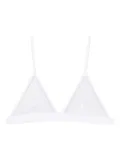 Maison Close Pure Tentation triangle mesh bra - White