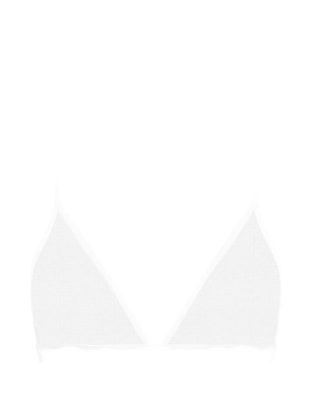 Maison Close Pure Tentation triangle mesh bra - Bianco