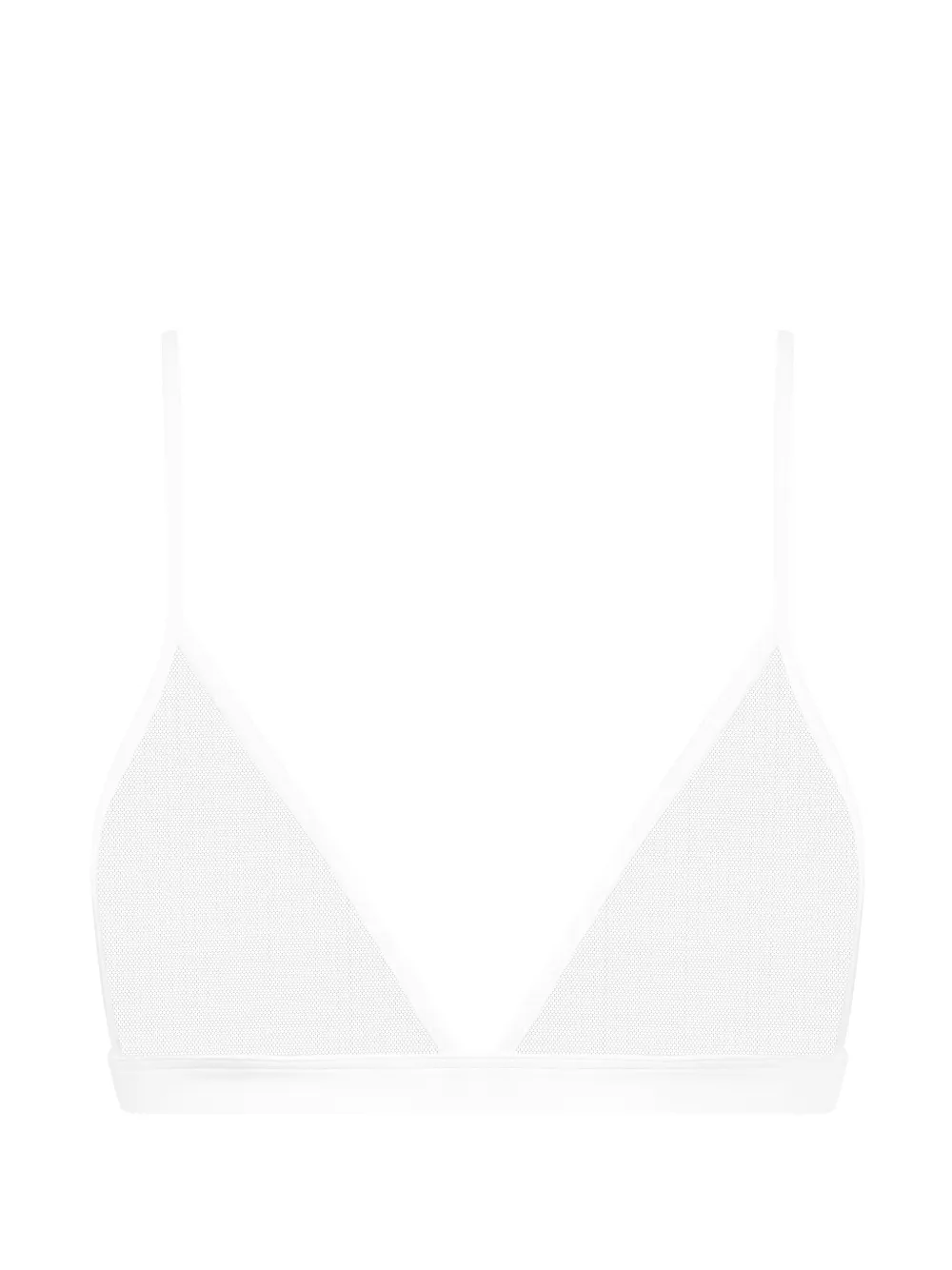 Maison Close Pure Tentation triangle mesh bra - Bianco