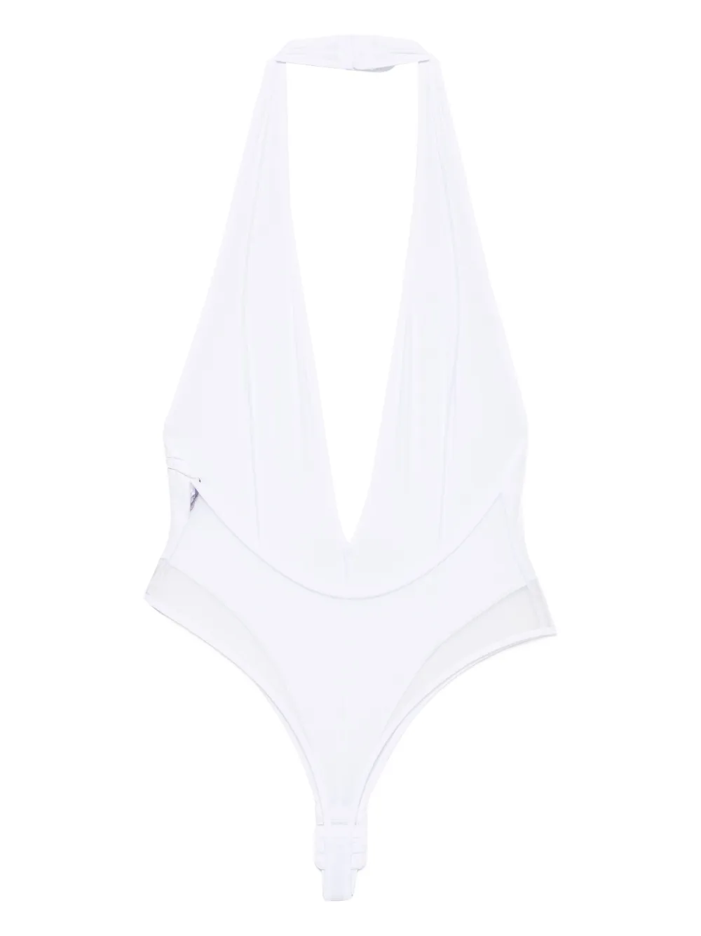 Maison Close Pure Tentation body met V-hals Wit