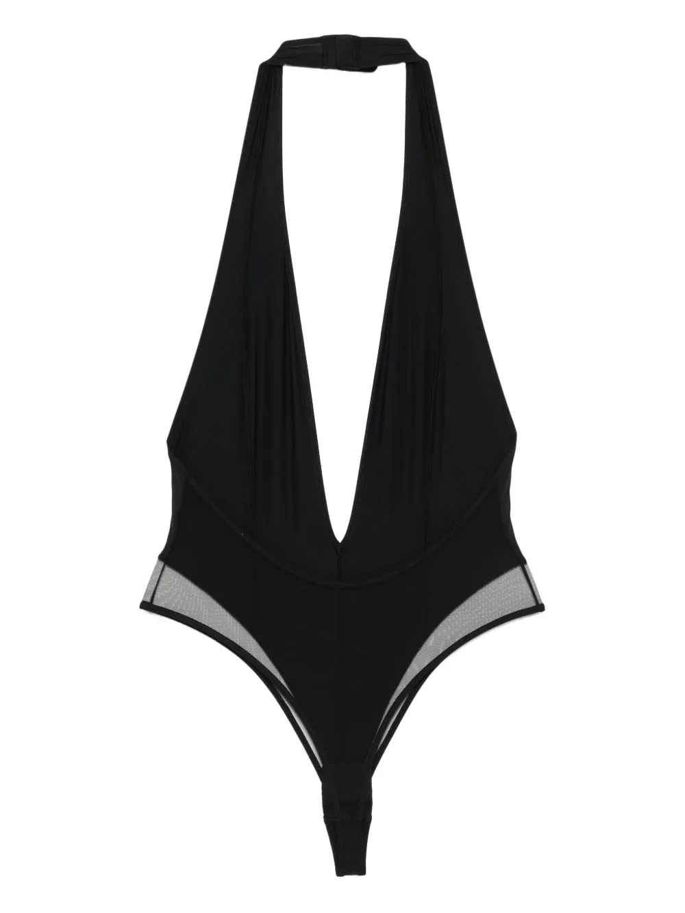 Maison Close Pure Tentation body met V-hals Zwart