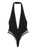 Maison Close Pure Tentation V-neck bodysuit - Black