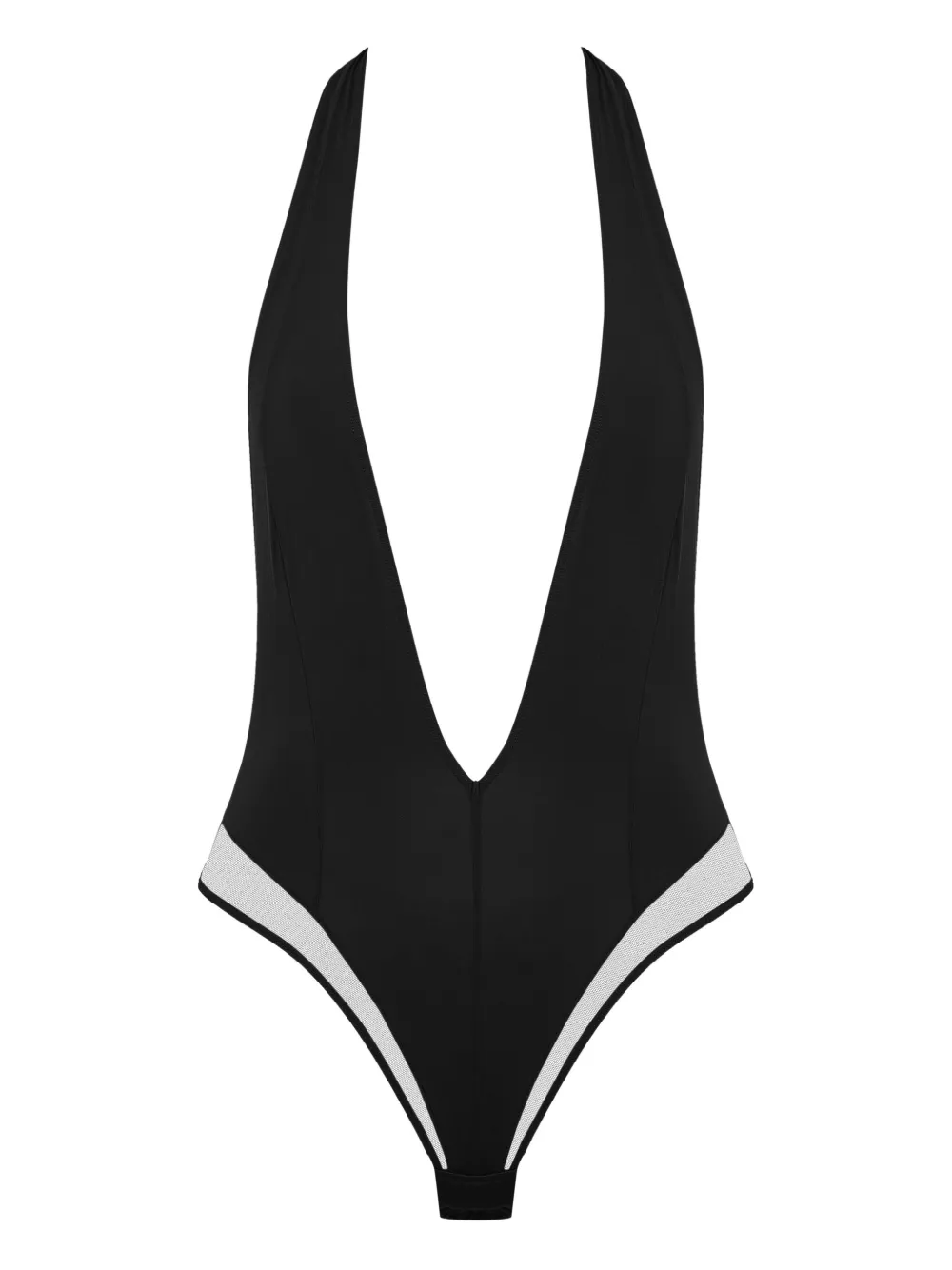Maison Close Pure Tentation V-neck bodysuit - Schwarz