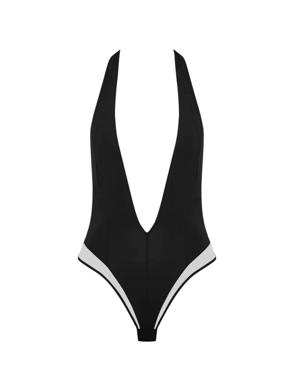 Maison Close Pure Tentation V-neck bodysuit - Schwarz