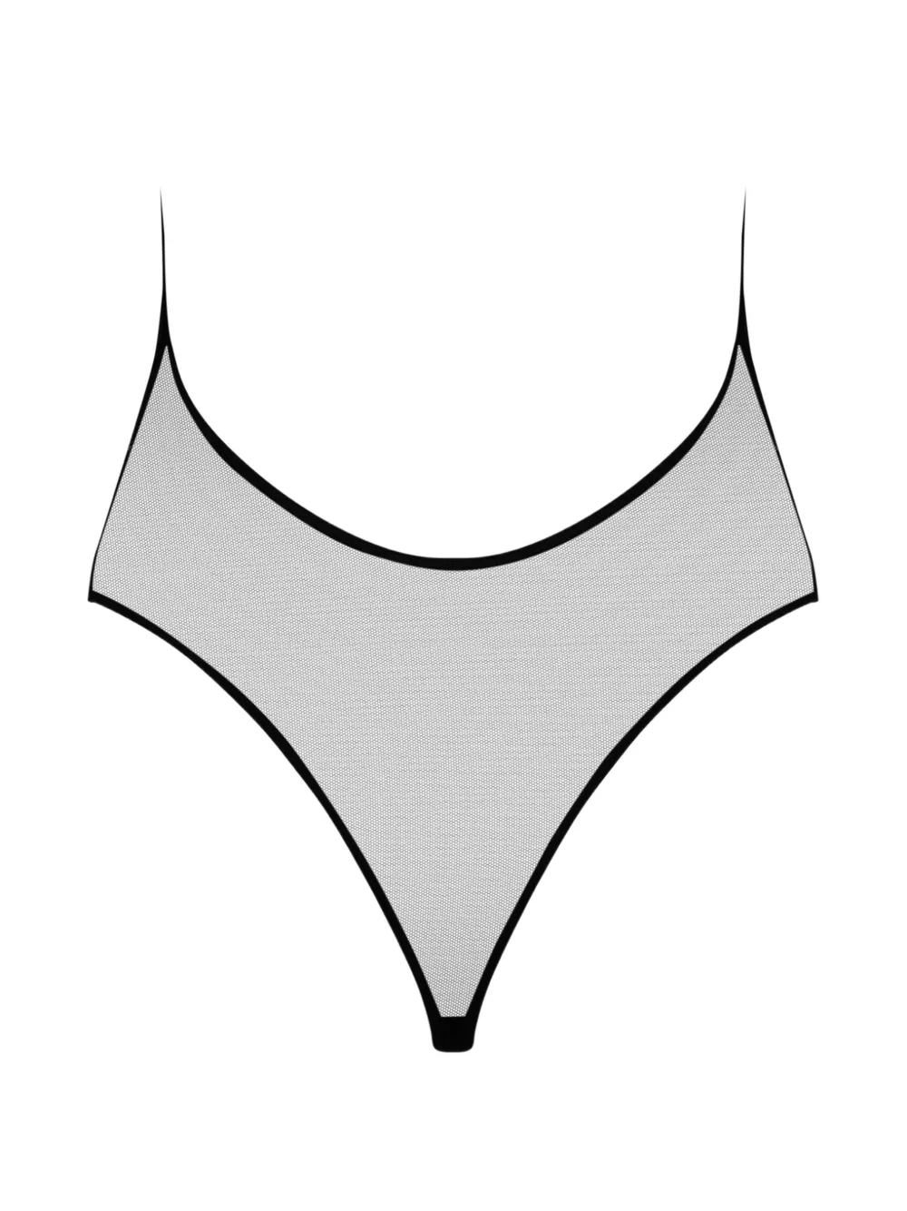 Maison Close Pure Tentation body met V-hals Zwart