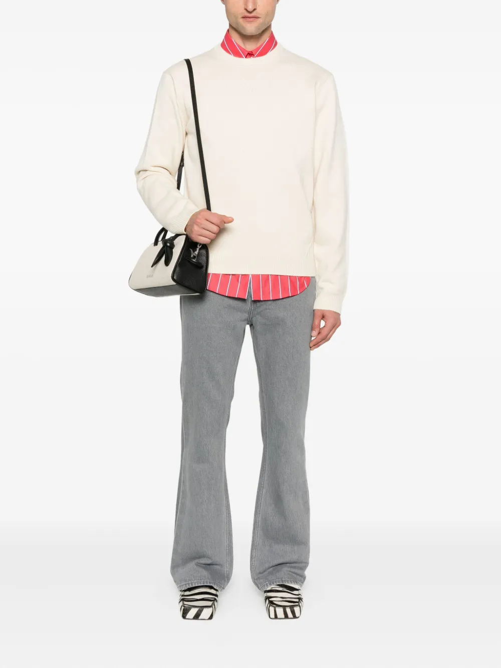 JW Anderson Trui met ronde hals Beige