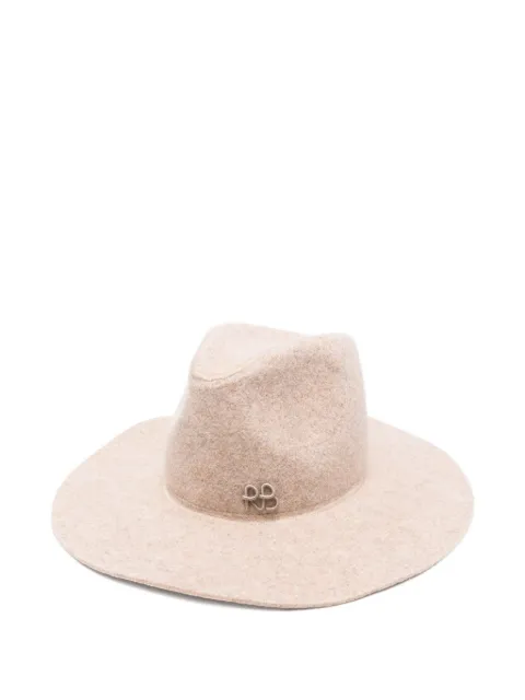 Ruslan Baginskiy logo-plaque fedora hat