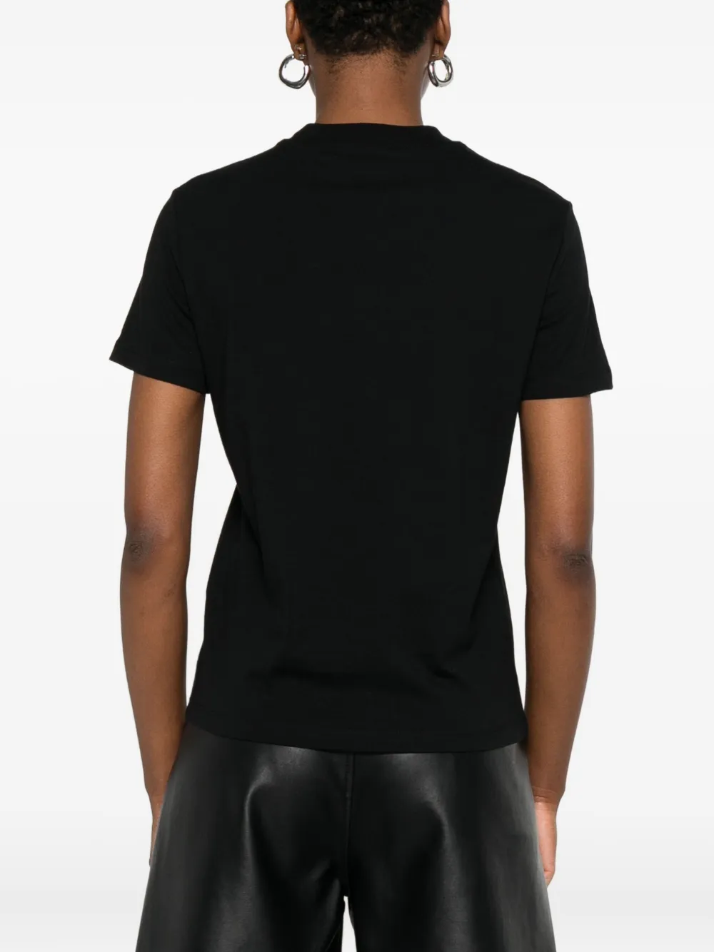Versace Jeans Couture T-shirt met logoprint Zwart