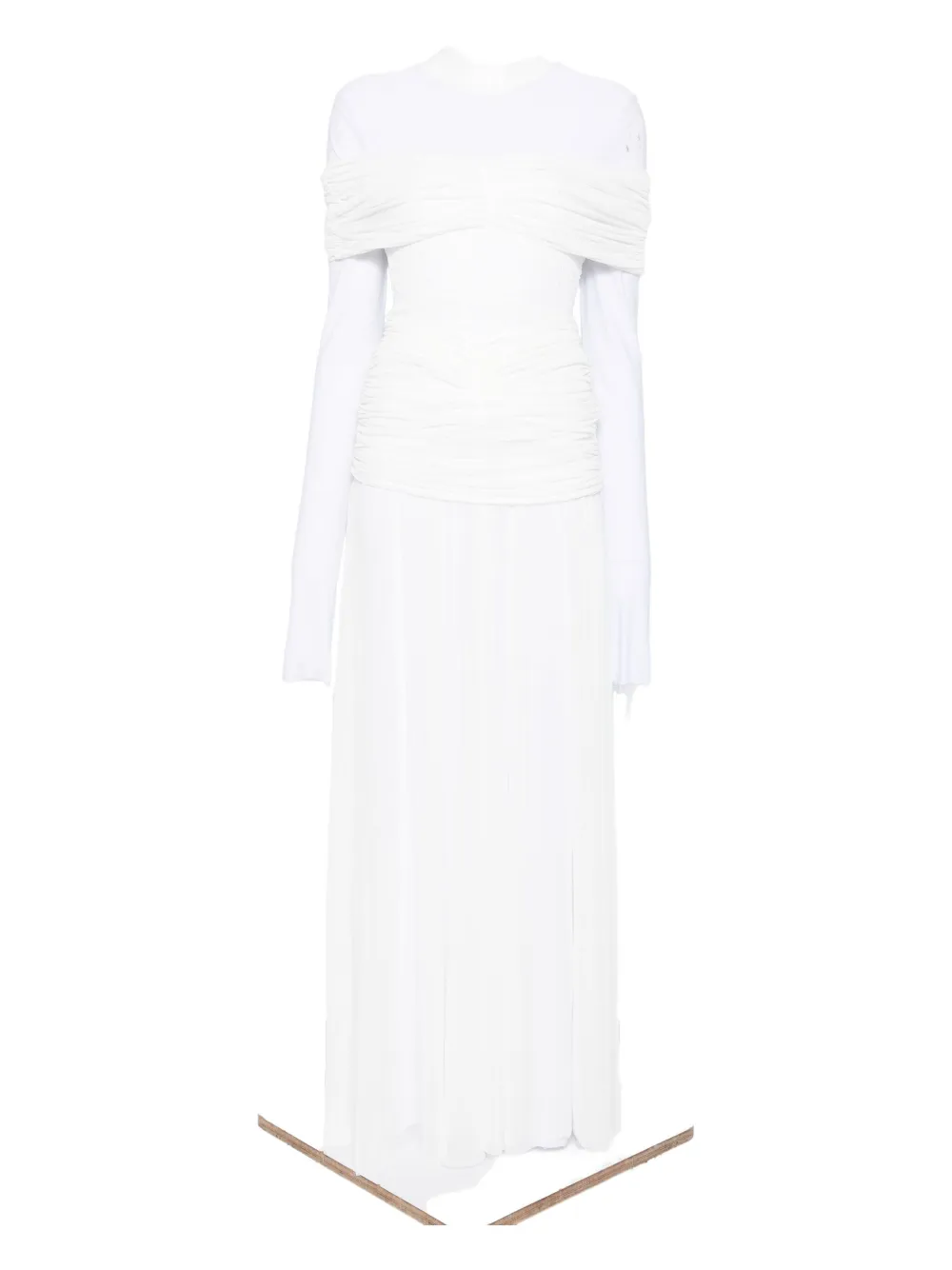 Atu Body Couture Abito lungo con paillettes - Bianco