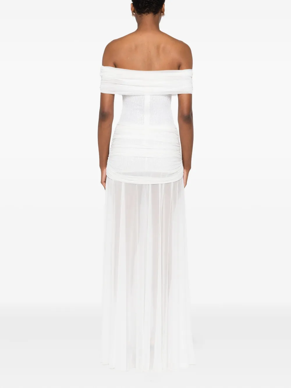 Atu Body Couture Maxi-jurk verfraaid met pailletten Wit