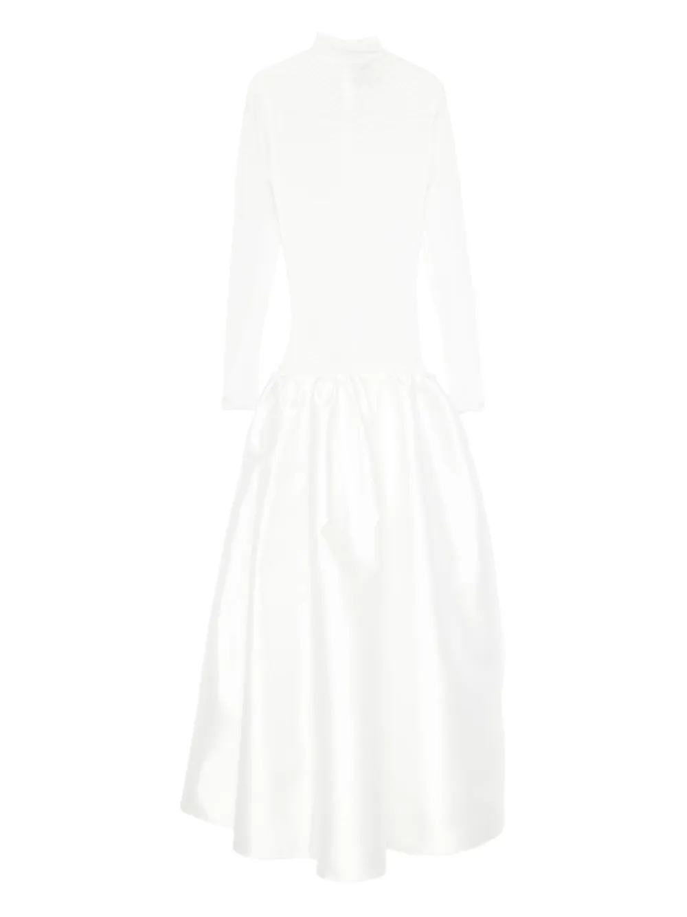 Atu Body Couture Midi-jurk met hoge hals Wit