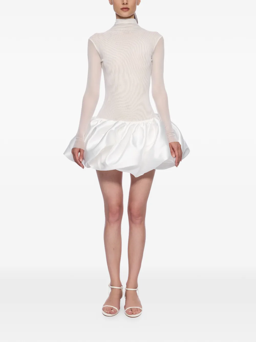 Atu Body Couture Kleid mit Stehkragen - Weiß