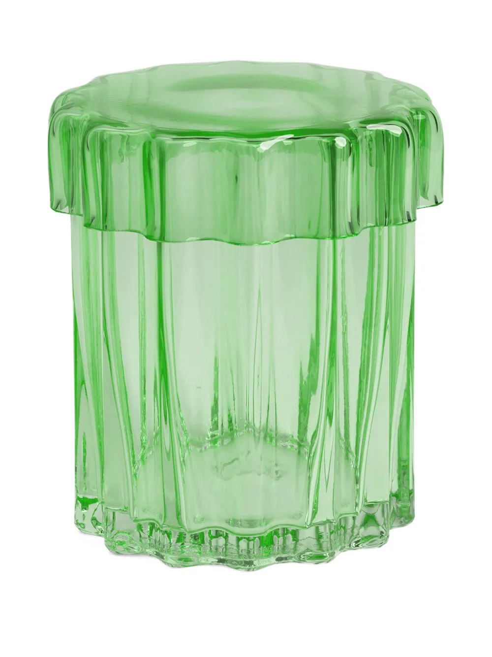 &k Amsterdam Astral lidded jar (15cm x 14cm) | Green | Image 1