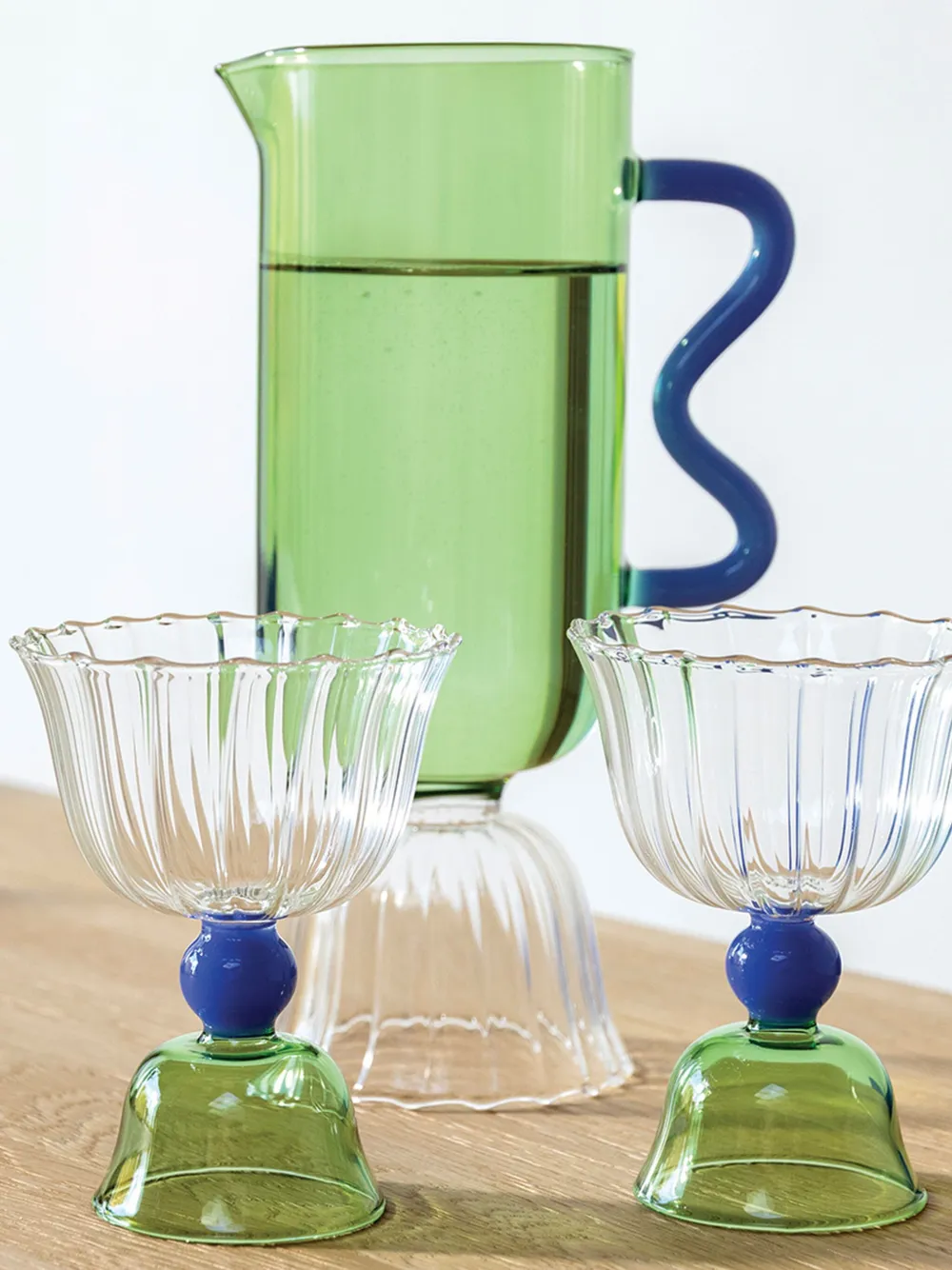  &k Amsterdam Tulip Glasses (set Of Two) - White 
