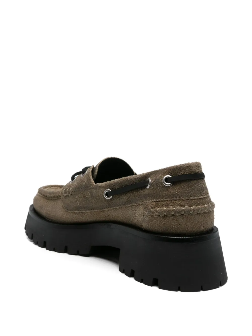 Alexander Wang Carson platform boat shoes Green