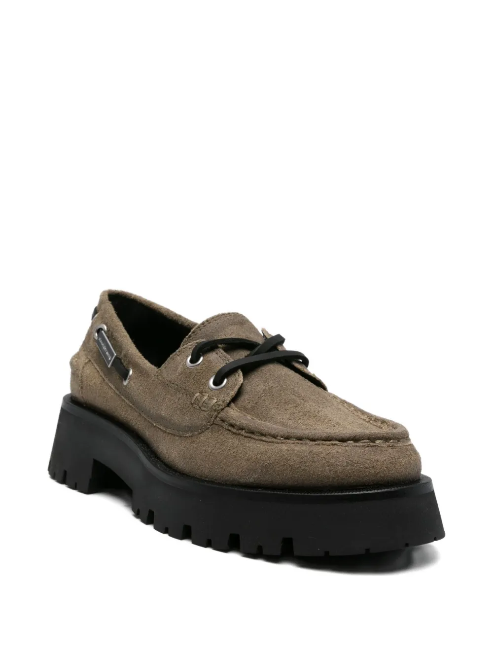 Alexander Wang Carson platform boat shoes Green