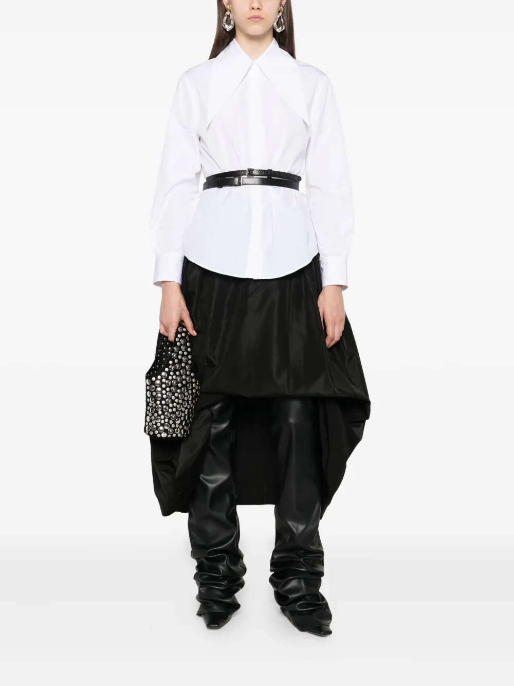 Alexander McQueen oversized-collar cotton shirt | Shirts | Image 2