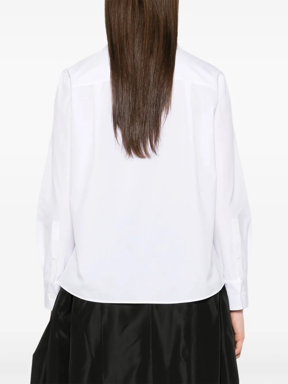 Alexander McQueen Overhemd met oversized kraag Wit