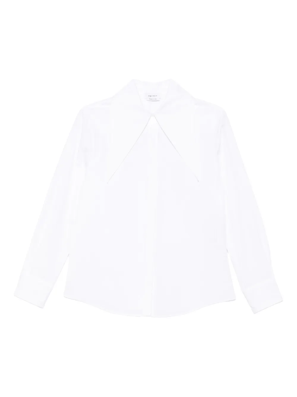 Alexander McQueen oversized-collar cotton shirt | White | Image 1