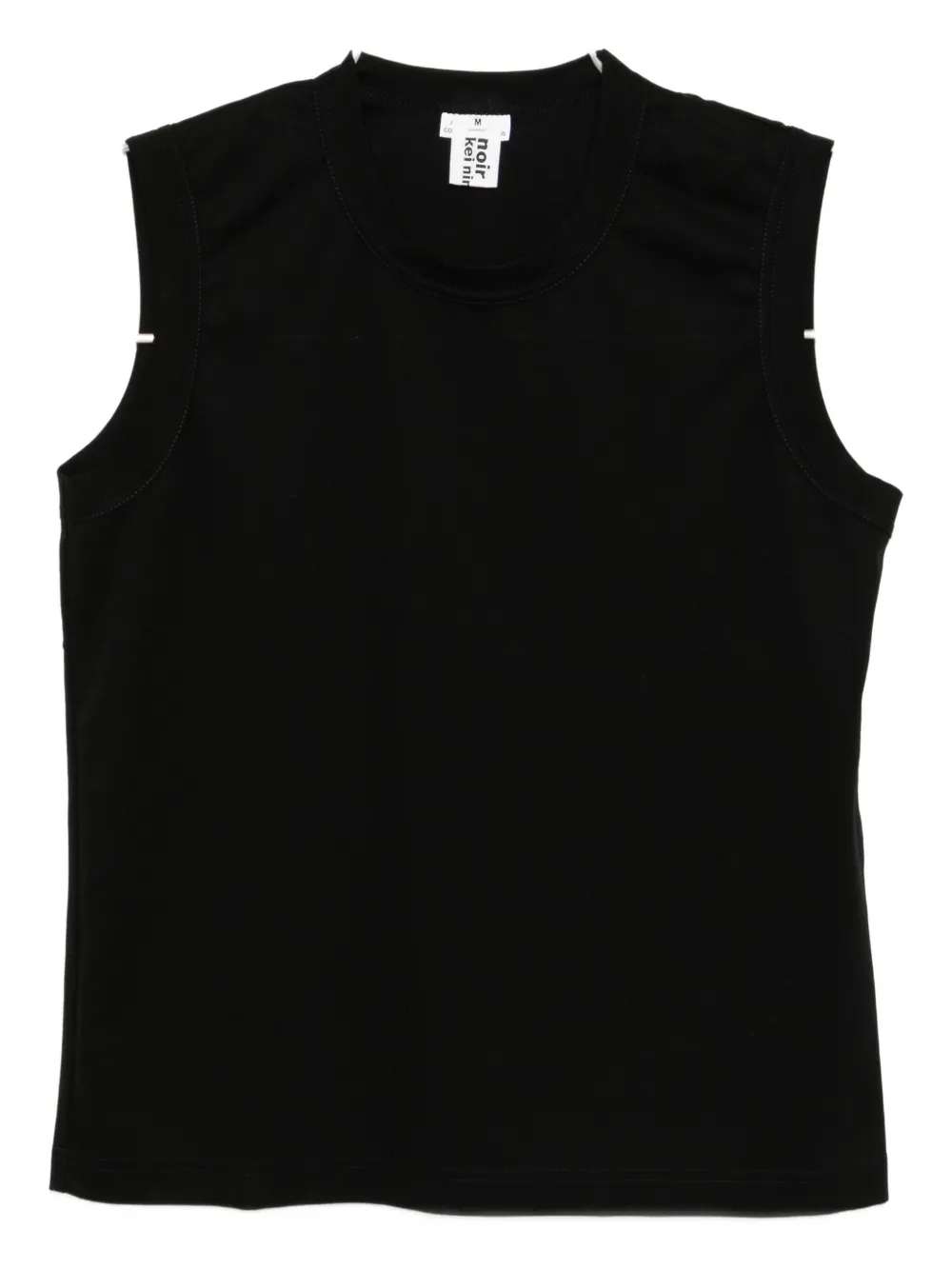 Noir Kei Ninomiya Cotton Tank Top In Black