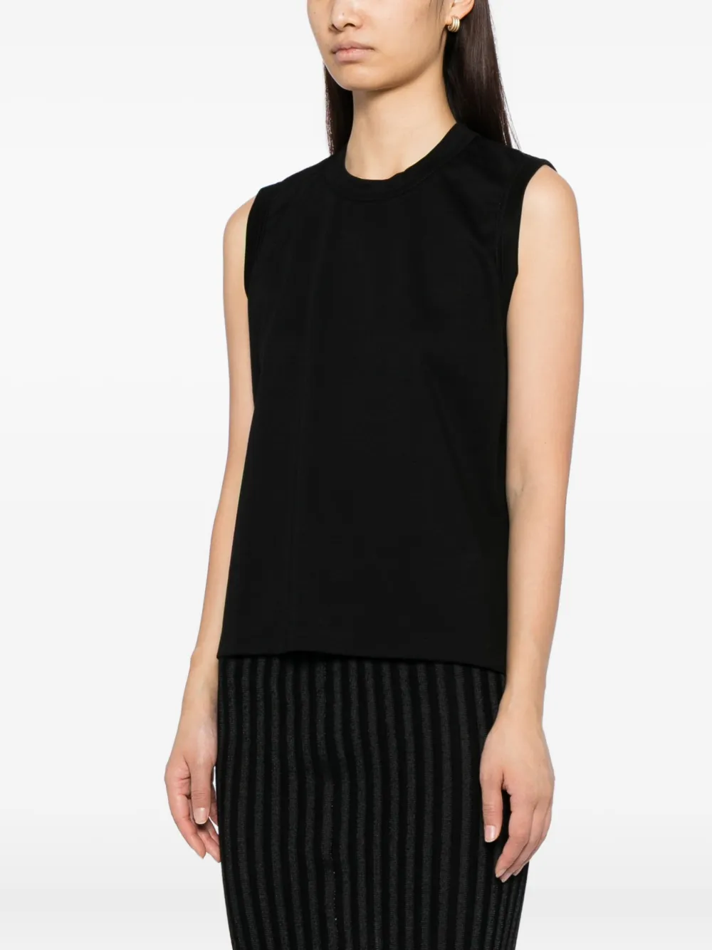 Noir Kei Ninomiya Cotton Tank Top In Black