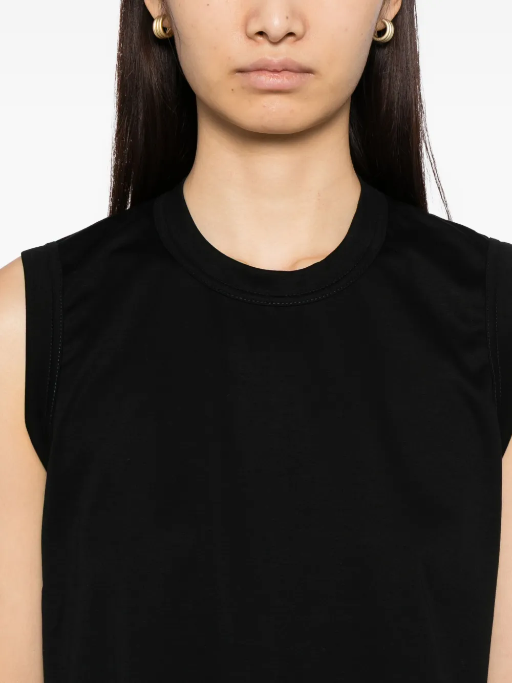 Noir Kei Ninomiya Cotton Tank Top In Black