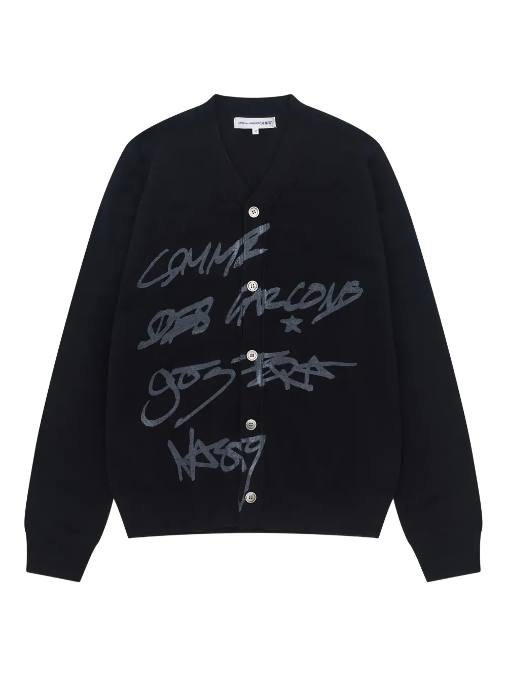 Comme Des Garçons Shirt cárdigan Nast Script en colaboración con ASAP | negro | Image 1