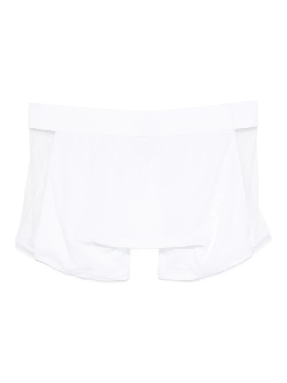 Maison Close Tulen boxershorts met mesh vlak Wit