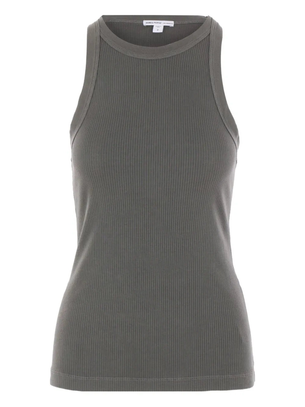 James Perse ribbed crew-neck tank top Grijs