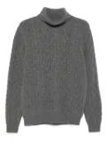 Fedeli cable-knit turtleneck sweater - Grey