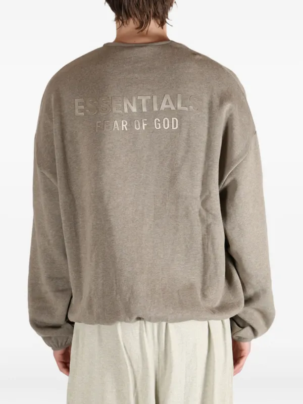 FEAR OF GOD ESSENTIALS elasticated-hem Sweatshirt Brown