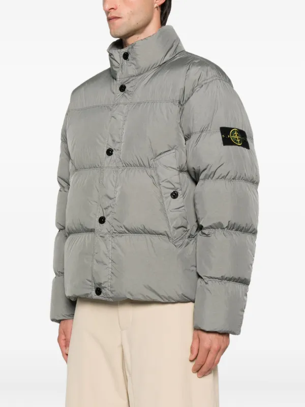 Stone Island スタンドカラー パデッドジャケット | グリーン
