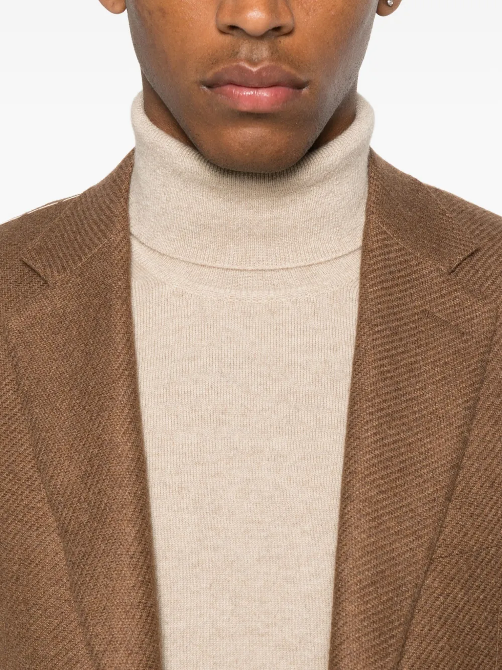 Fedeli turtleneck cashmere sweater Beige