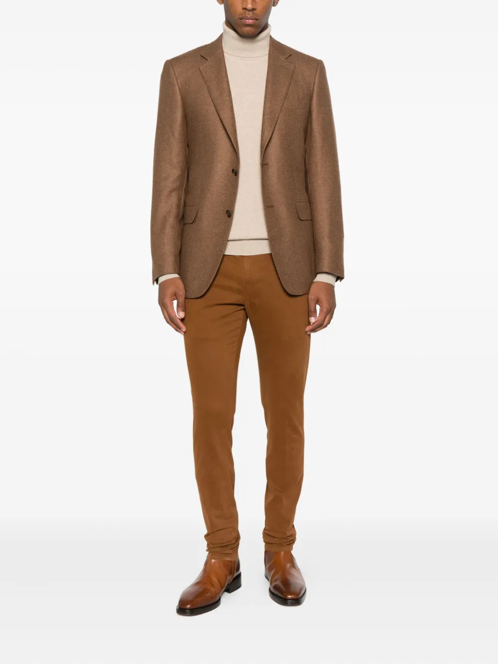 Fedeli turtleneck cashmere sweater Beige