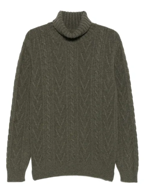 Fedeli cable-knit turtleneck sweater