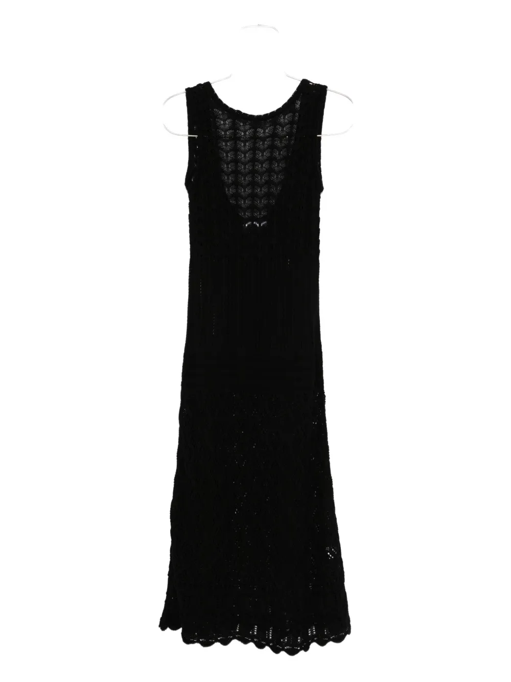 Mariuccia Milano Crochet Open-back Dress