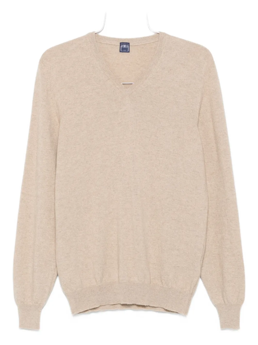 Fedeli v-neck sweater Beige