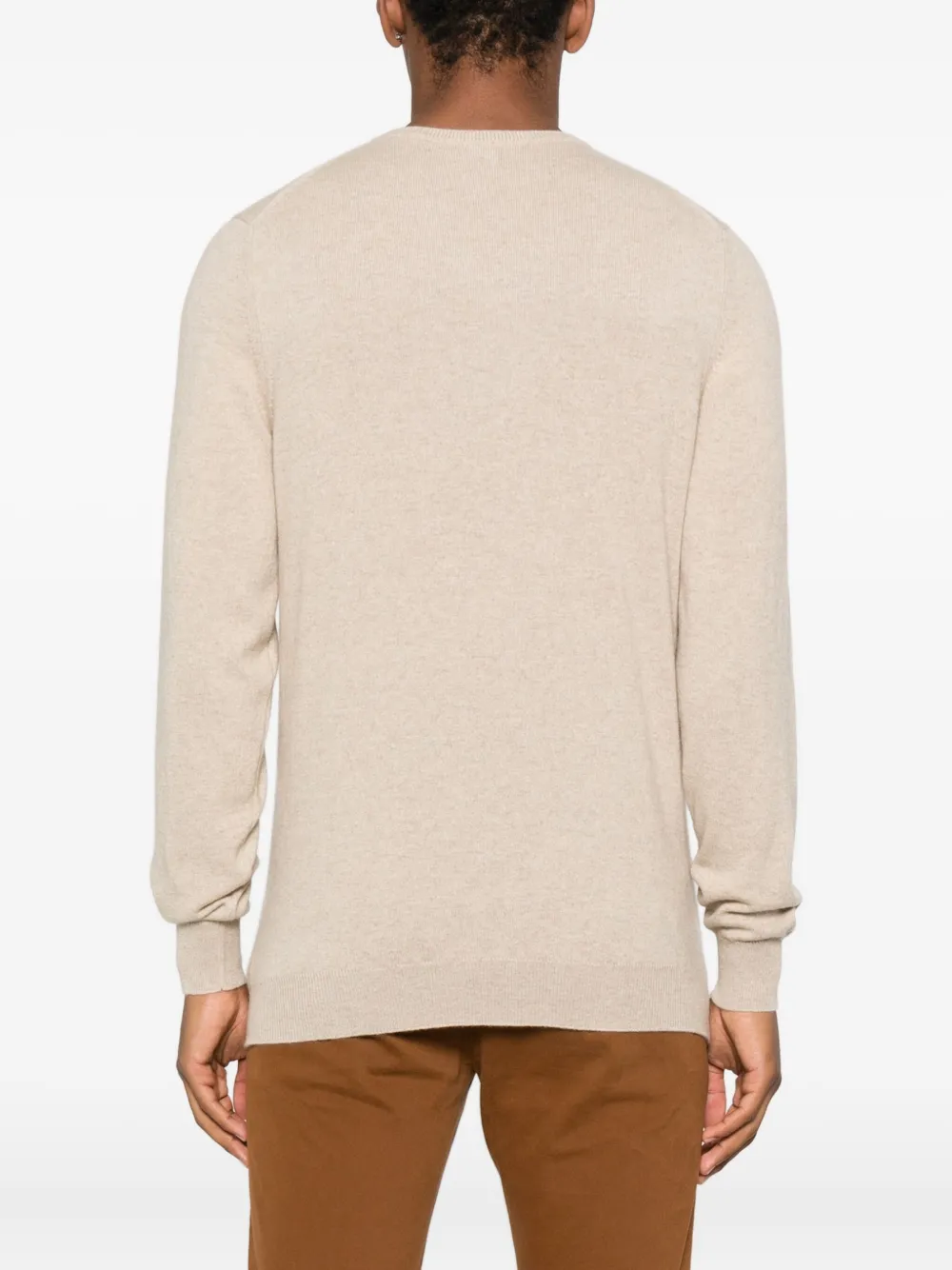 Fedeli Trui met V-hals Beige