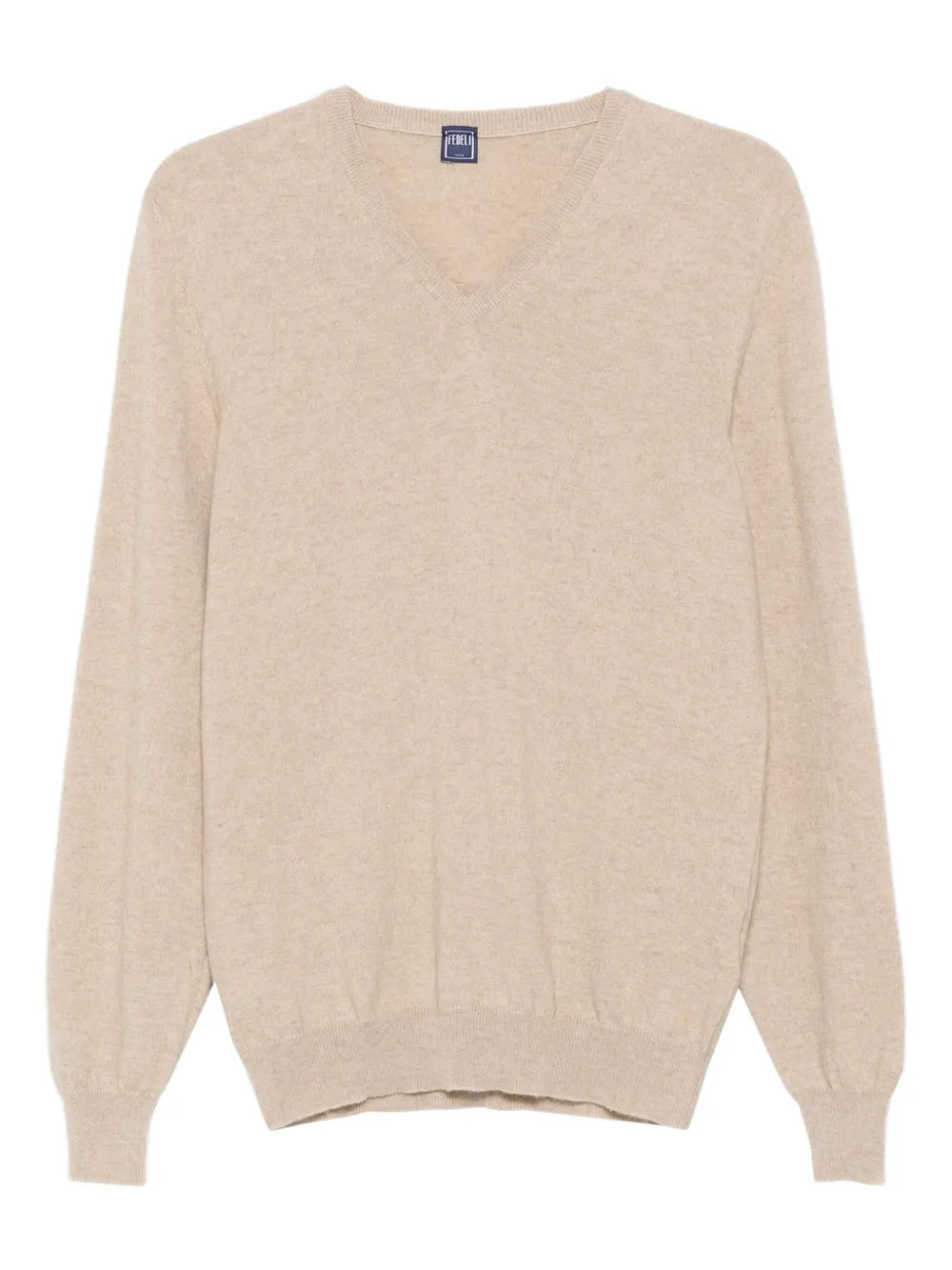 Fedeli v-neck sweater Beige