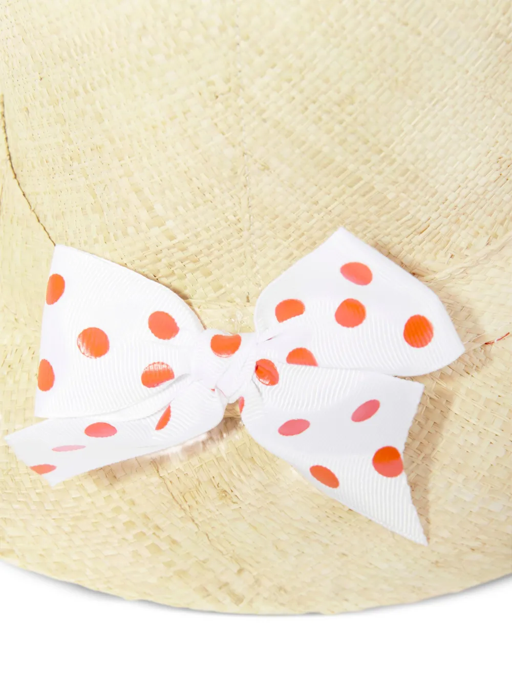  Seliniaction Kids Bow Straw Hat - Neutrals 
