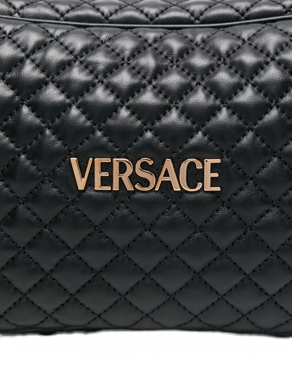 Versace Leren shopper Zwart