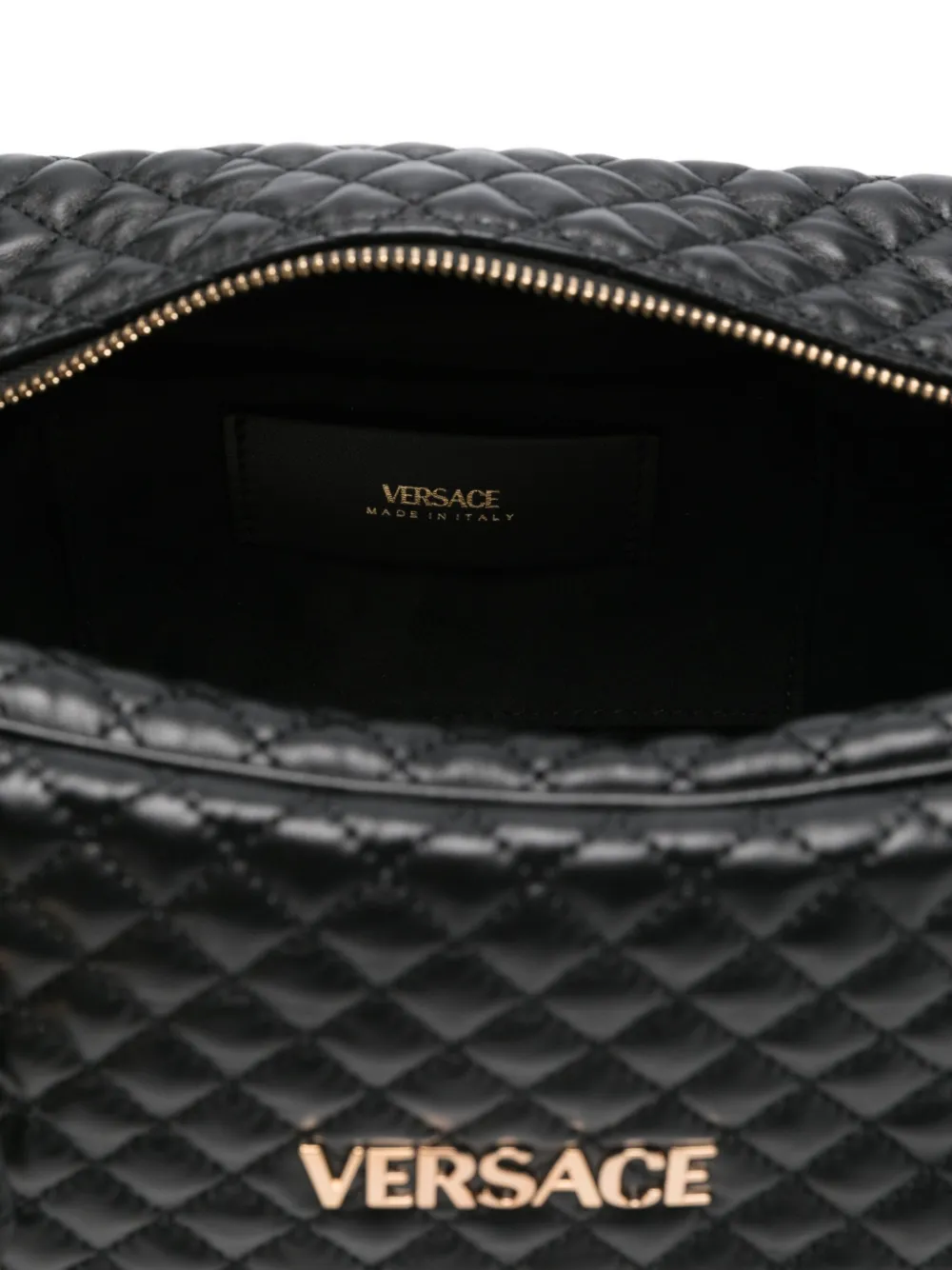 Versace Leren shopper Zwart