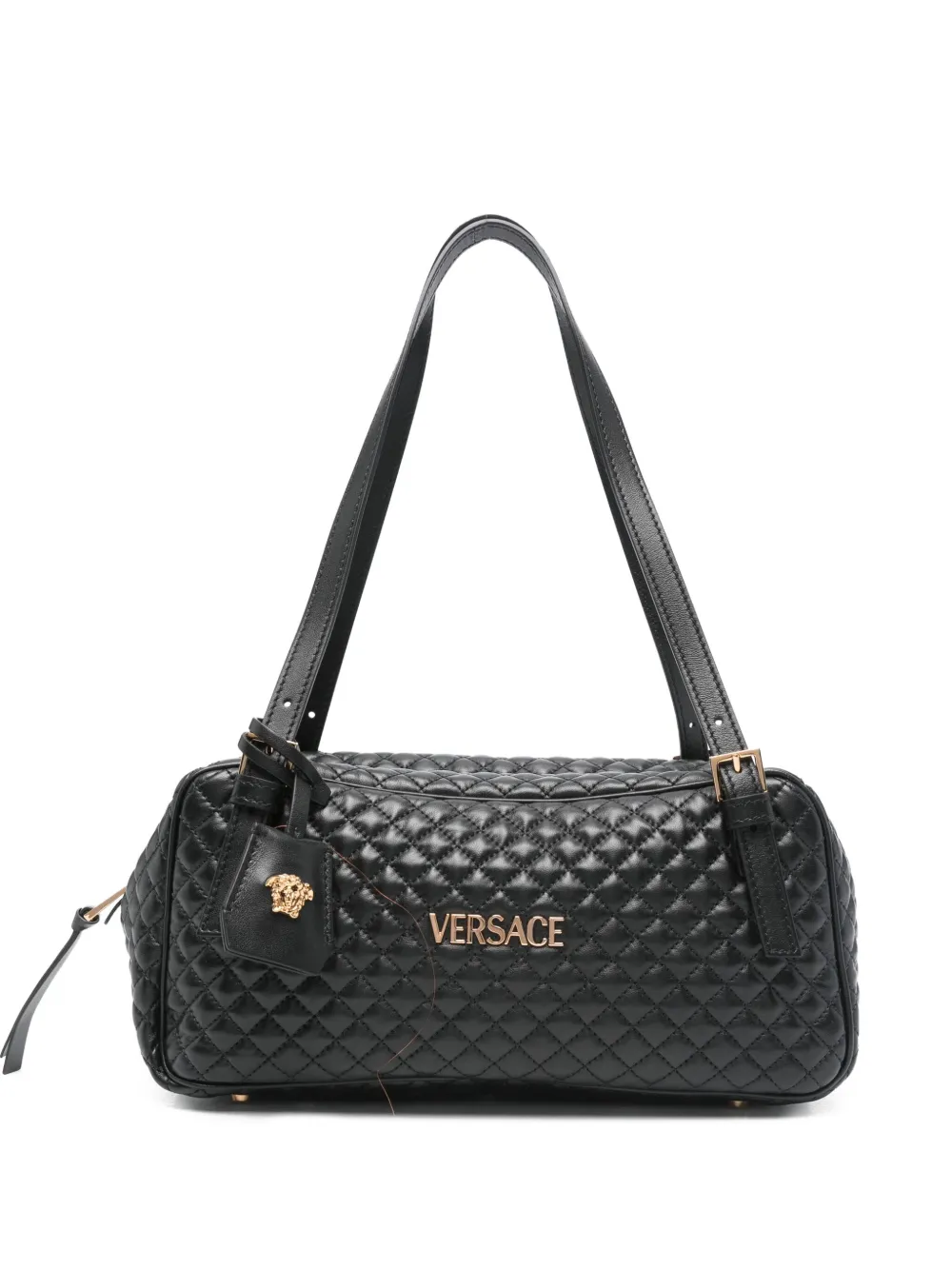 Versace Leren shopper Zwart